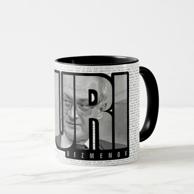 Caneca Yuri Bezmenov Texto de Coffee Mug (Frente Esquerda)