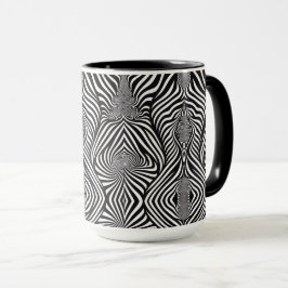 Caneca Zebra Abstrato B&W Sherpa Blanket