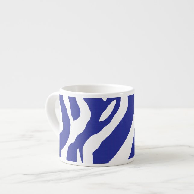 Caneca zebra azul (Frente Esquerda)