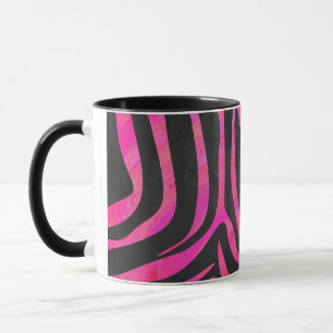 Caneca Zebra Black e Hot Pink Impressão