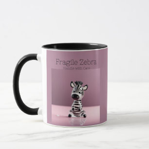 Caneca Zebra Frágil: Lidar com Mug Cuidadoso