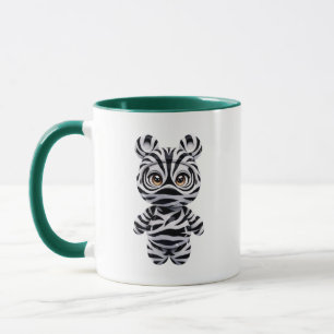 Caneca Zebra Glossy Personagem Kawaii