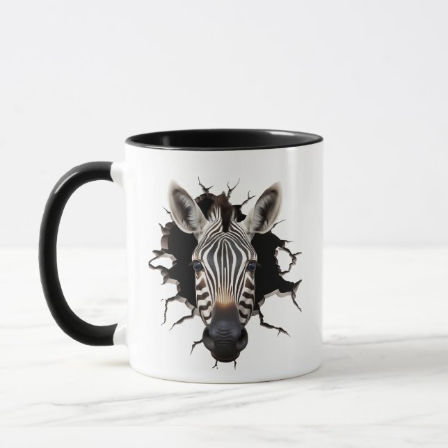 Caneca Zebra Peeking Through (Esquerda)
