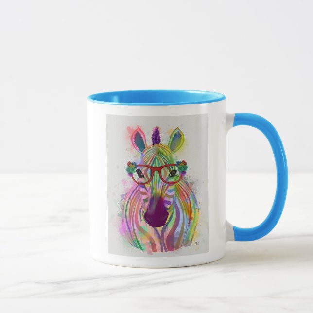 Caneca Zebra Rainbow Splash (Direita)