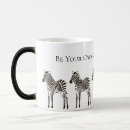 Caneca Zebras Brancas Chic Black