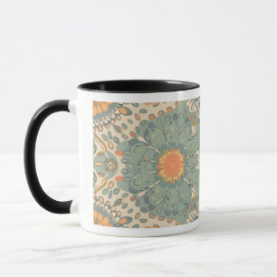 Caneca Zen Doodle Mug - Calmante Abstrato Mandala Design