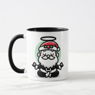 Caneca Zen Papai Noel – Férias Claus Meditando em
