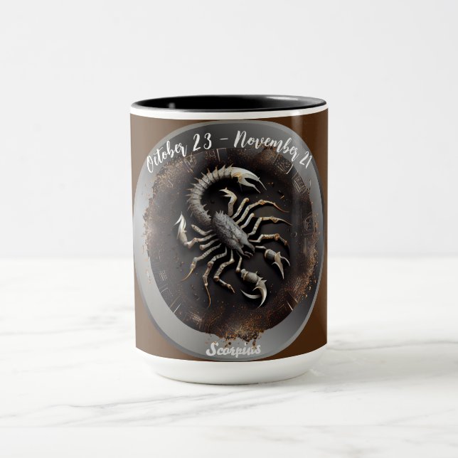 Caneca Zodíaco Escorpião Escorpius Personalizar  (Centro)