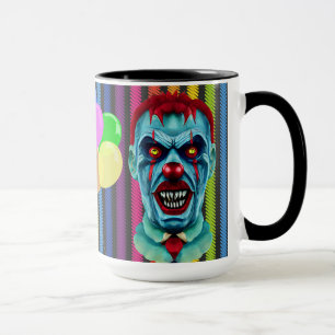 Caneca Zombie, Assassino Assustador, Palhaçou Arte