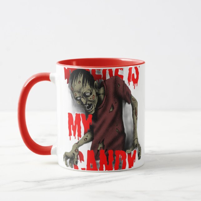 Caneca Zombie Candy Hunt Mug - Edição de Halloween (Esquerda)