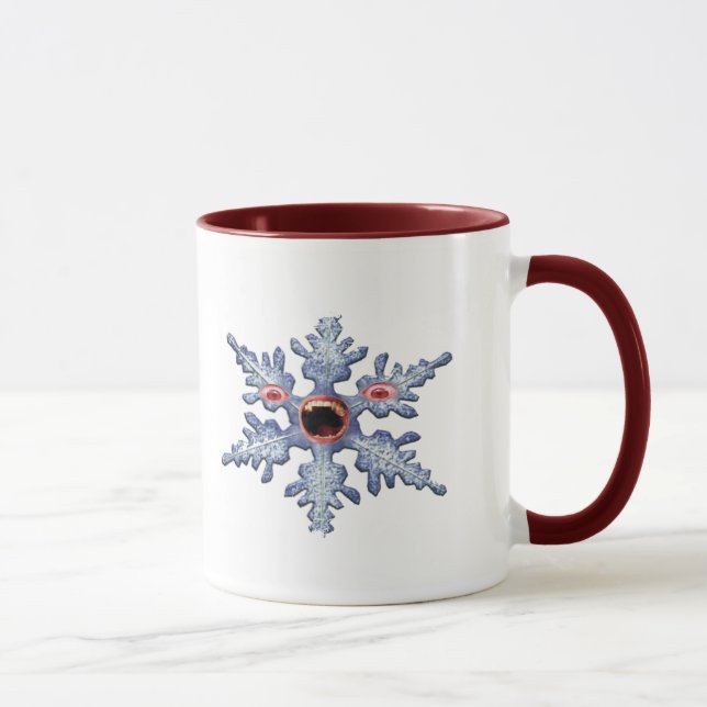 Caneca Zombie floco de neve! - Mug de Ringer Ringer Side (Direita)