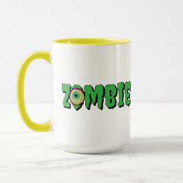 Caneca Zombie Halloween divertido e brilhante