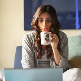 Caneca Zombie Personalizada Coffee Coffee Cadeado Tired M