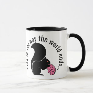 Caneca Zombie Squirrel, é assim que o mundo termina