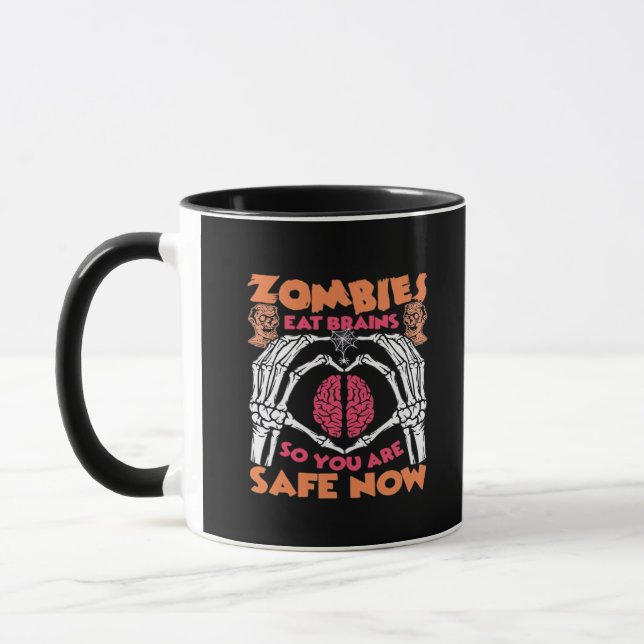 Caneca Zombies Comem Cérebros Clássicos (Esquerda)