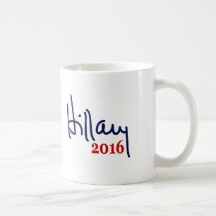 Canecas 2016 da assinatura de Hillary
