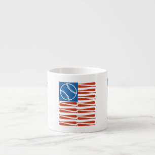 Canecas com bandeira de beisebol