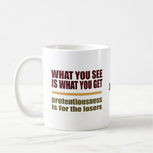 Canecas com nome personalizado What You See Is Wha