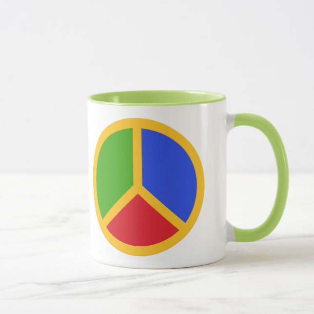 Canecas com Sinal de Paz Coloridas (Direita)