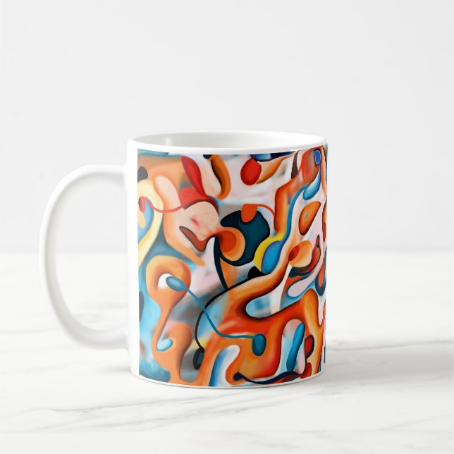 Canecas - Cores Abstratas (Esquerda)