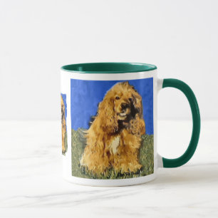 Canecas da arte dos presentes de cocker spaniel