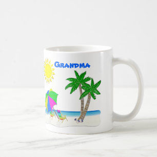 Canecas da praia, canecas personalizadas da avó