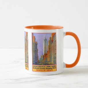 Canecas das viagens vintage de New York EUA