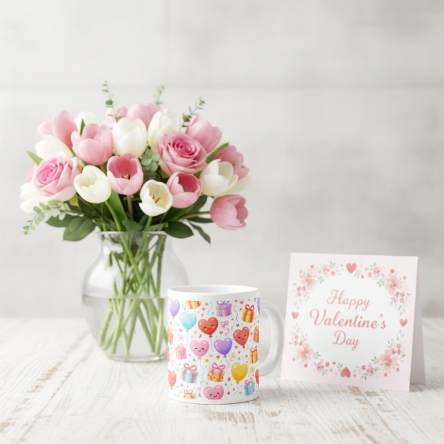 Canecas de Balões Sweet Heart Presente para Qualqu (Criador carregado)