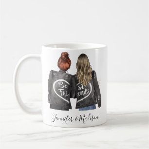 Canecas de Cabelo Personalizadas Melhores Amigas A