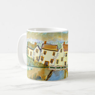 Canecas de café com design de água, únicas