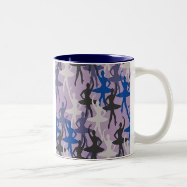 CANECAS DE CAFÉ COM PADRÃO DE BALÉ - MELHORES CANE (Direita)