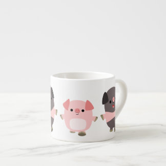 Canecas De Café Com Porquinhos De Desenho Animado