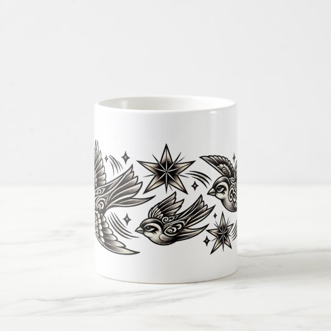 Canecas de Café com Tatuagem Vintage - Pardais & E (Centro)