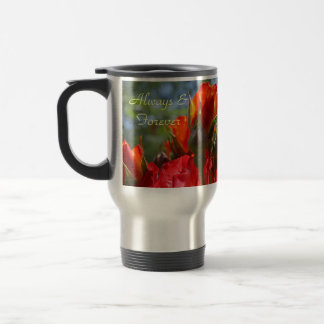 Canecas de café de viagem Sempre e Para Sempre Ros