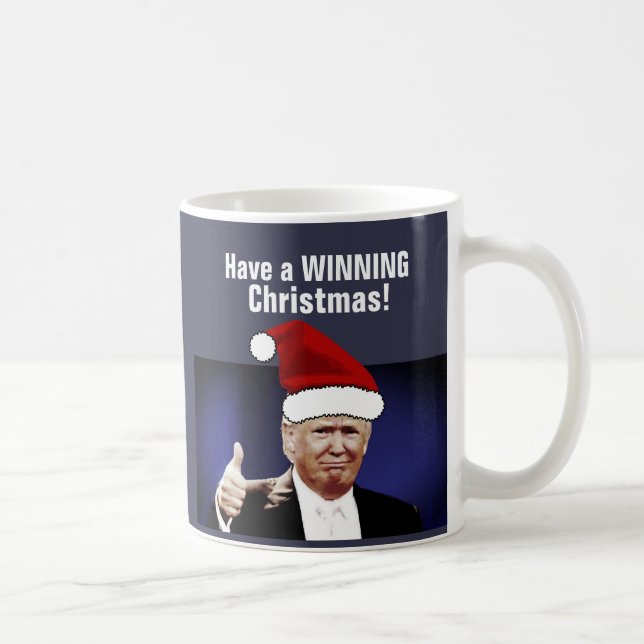 Canecas de café do Natal de Donald Trump, GANHANDO (Direita)