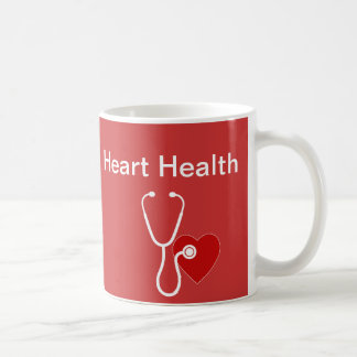 Canecas de café do tema da saúde do coração