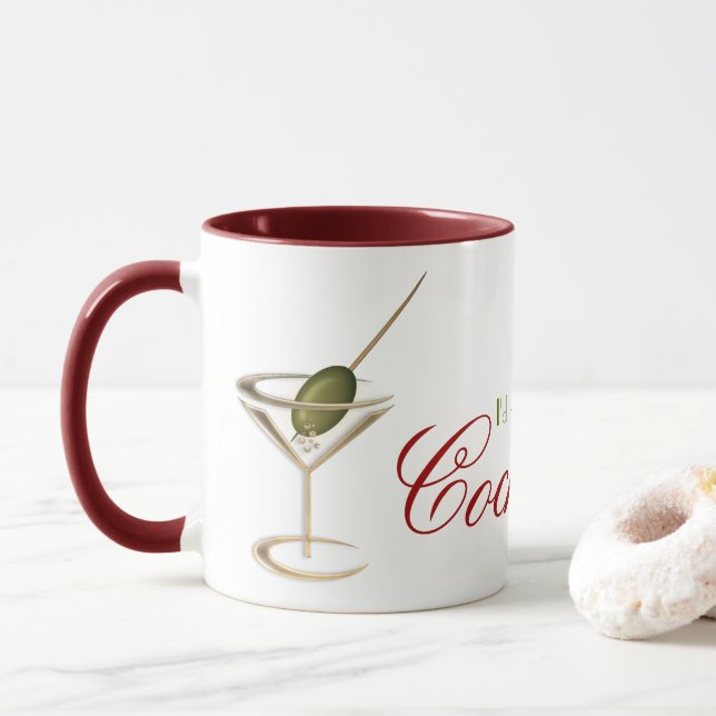 Canecas de café engraçadas da sala de estar de (Com Donut)