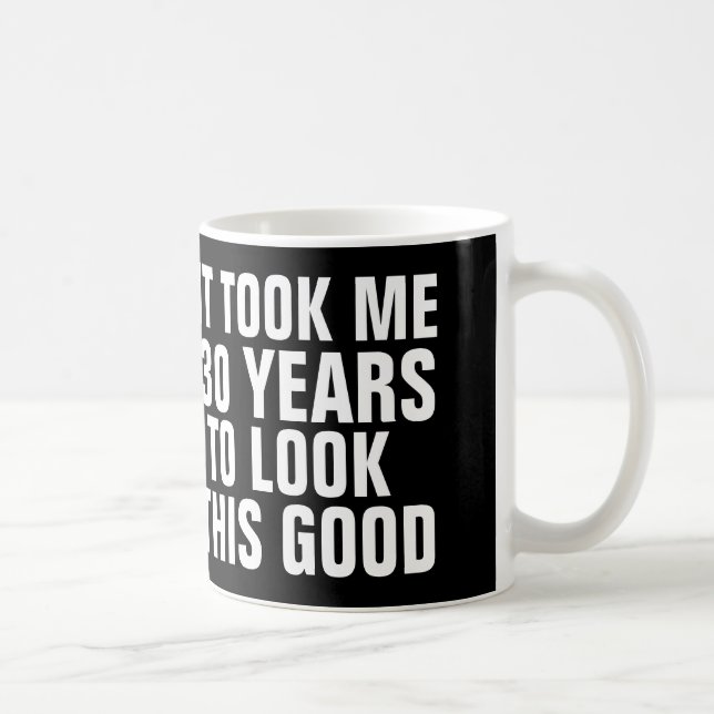 Canecas de café engraçadas do aniversário de 30 (Direita)