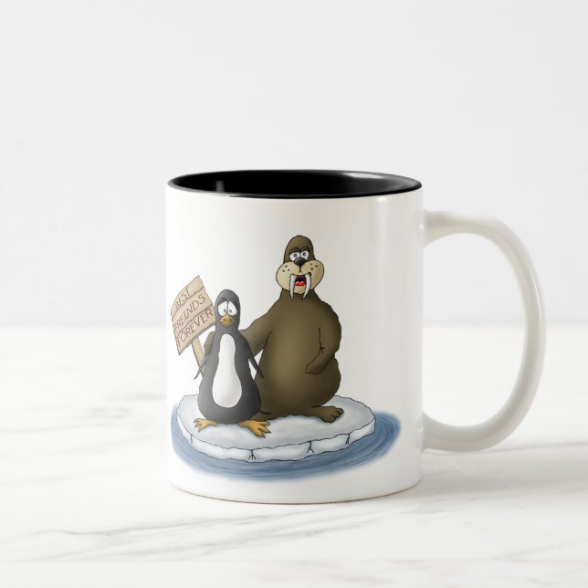 Canecas de café engraçadas: Melhores amigos para (Direita)