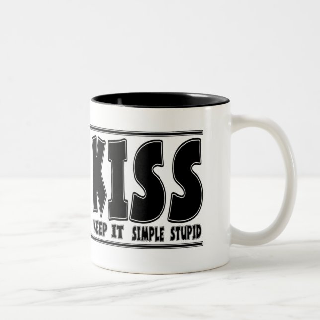 Canecas de café engraçadas: Princípio do beijo (Direita)