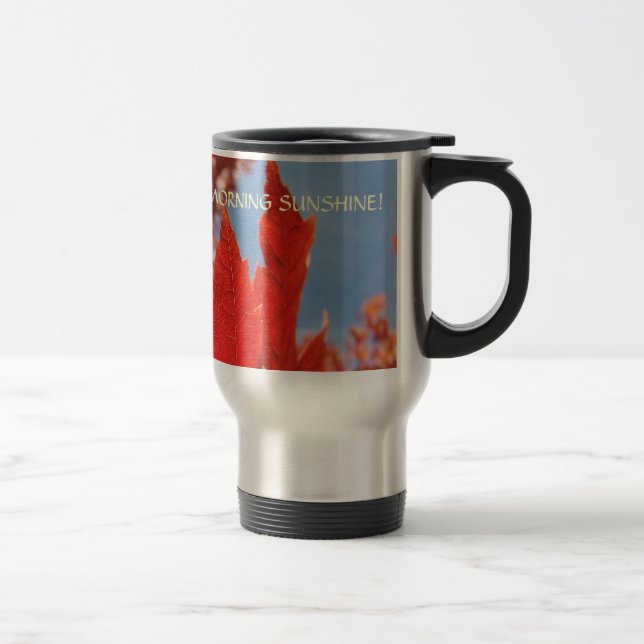 Canecas de Café Folhas de Outono Bom Dia Sol! (Direita)