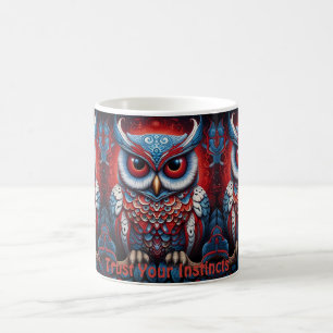 Canecas de café inspiradoras da Coruja Cósmica da