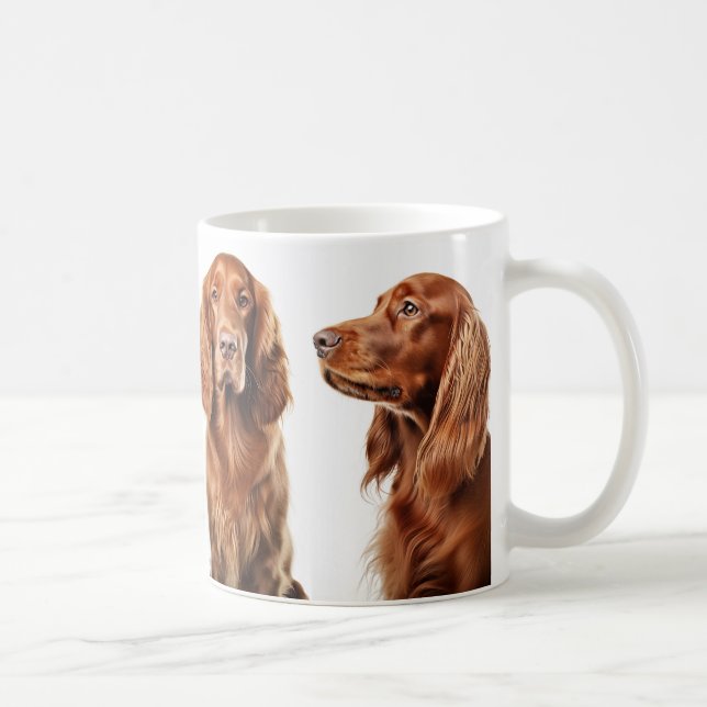 Canecas de café para amantes do Irish Setter (Direita)