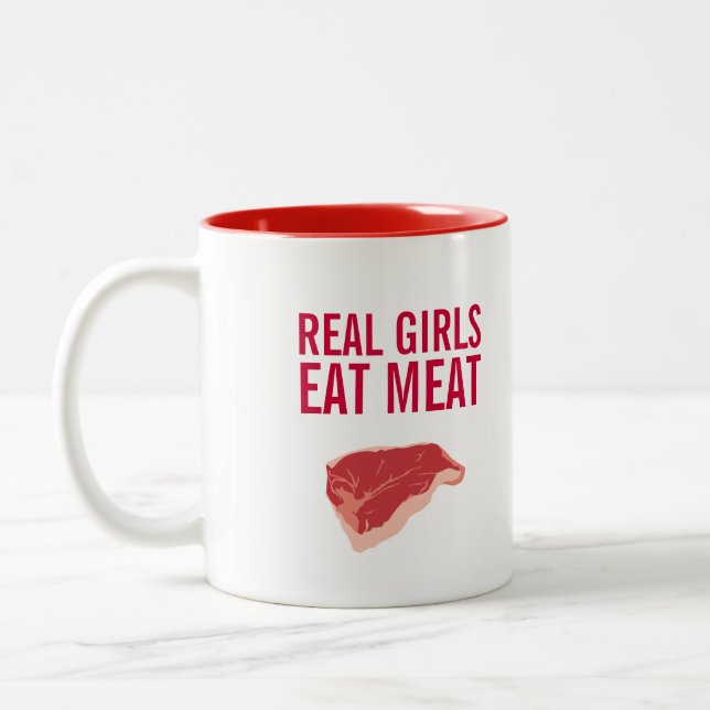 Canecas de café para meninas que comem carne (Esquerda)