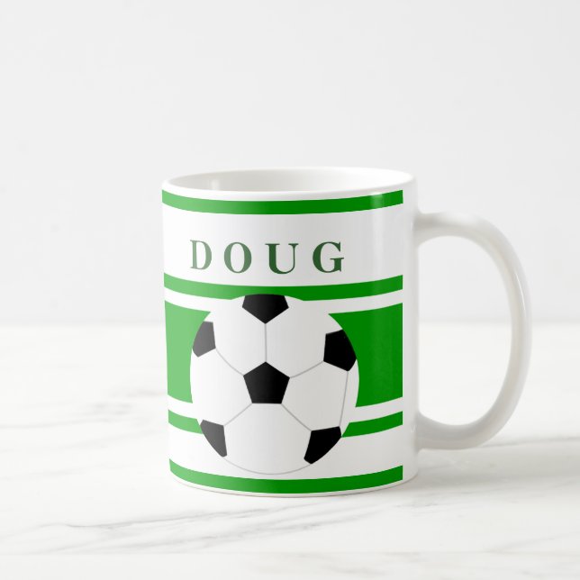 Canecas de café personalizadas do futebol (Direita)