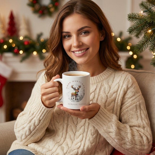 Canecas de café renas desenho animado tipografia f (Criador carregado)