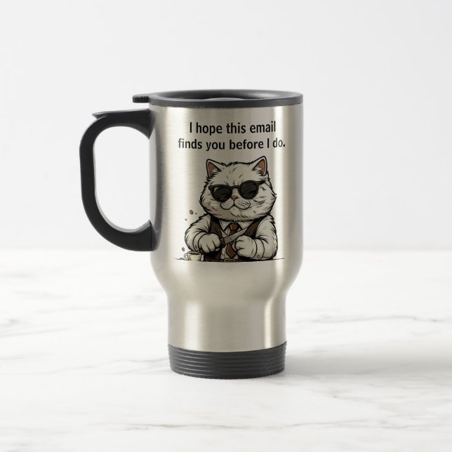 Canecas de Café Tipografia Divertida Colega de Tra (Esquerda)