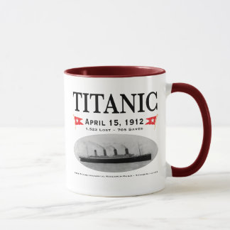 Canecas de café titânicas do navio do fantasma,
