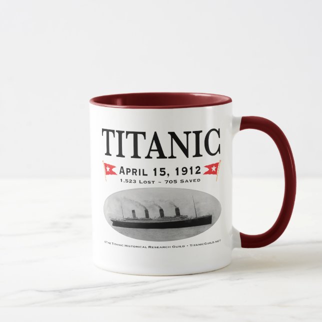 Canecas de café titânicas do navio do fantasma, (Direita)