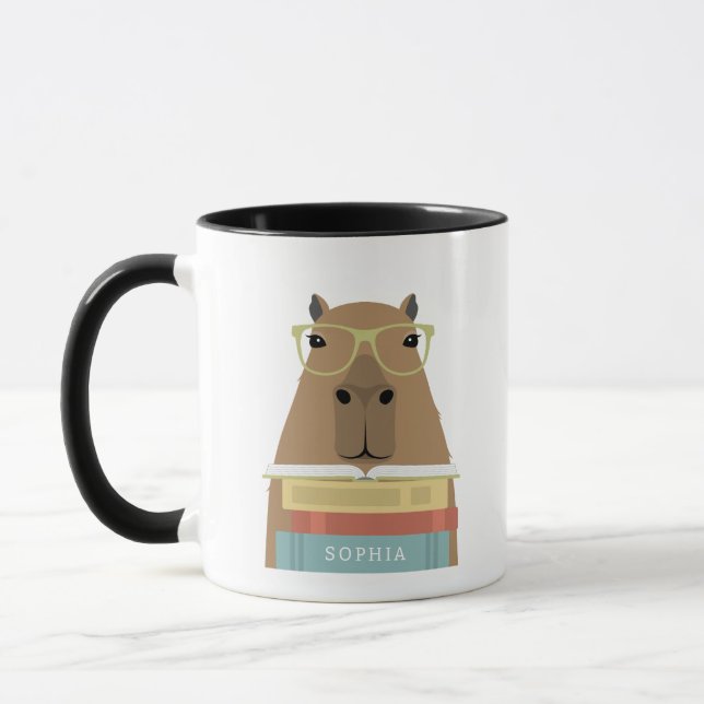 Canecas de Capivara Lendo (Esquerda)